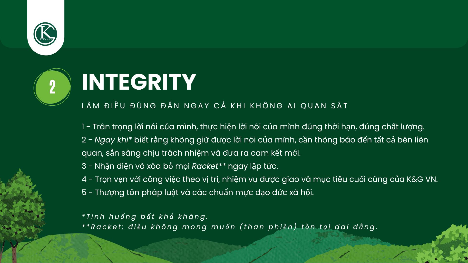 Giá trị cốt lõi